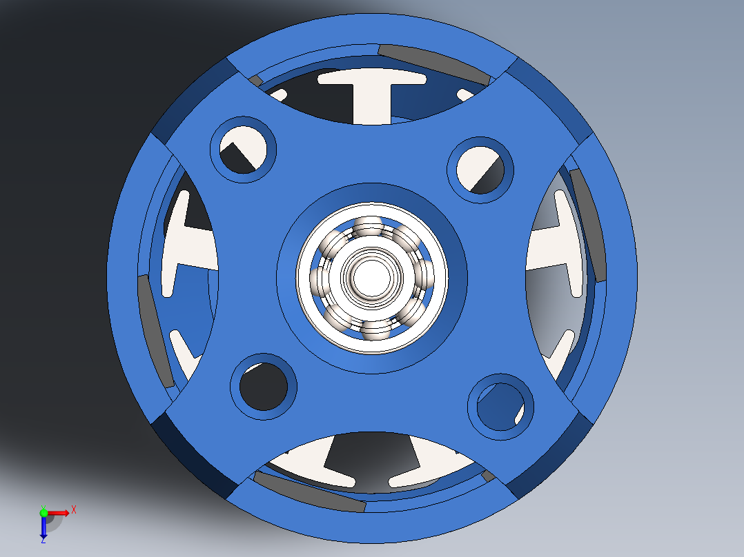 电机 -d2825-5000俯视图