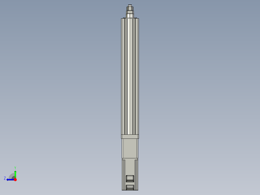 12VZ电动缸-VZ6-S300-BC右视图