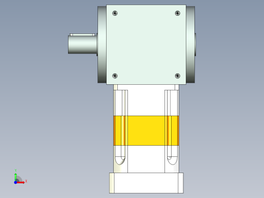 换向器PW140单轴 PGH115-L2 35-114.3-200-M12.stp前视缩略图