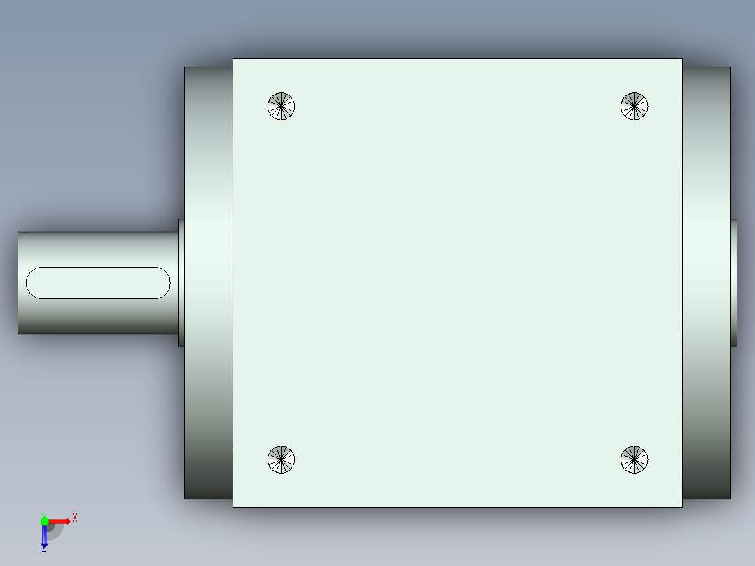 换向器PW140单轴 PGH115-L2 35-114.3-200-M12.stp俯视图