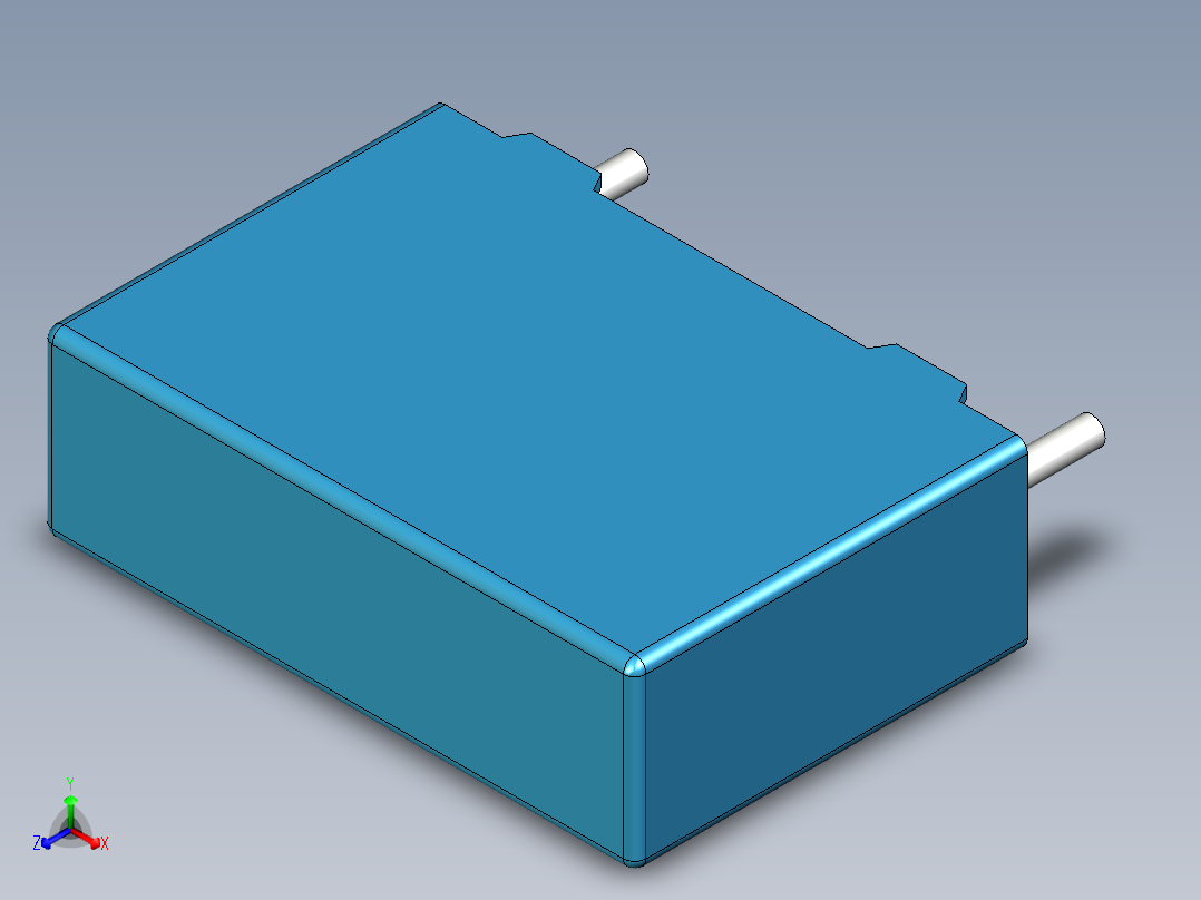 无源元件封装-CAP_BOX_13x4x9_BL主视图