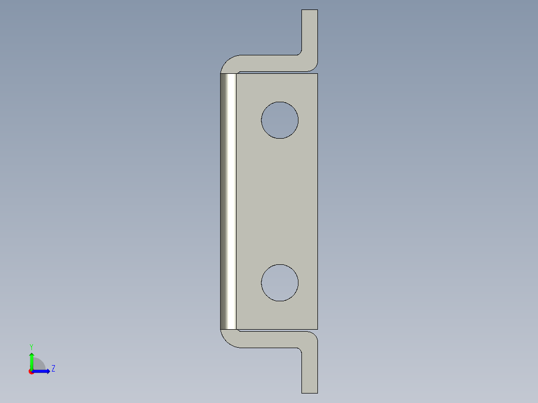 基恩士FS-L71_bracket_kc图纸模型左视图