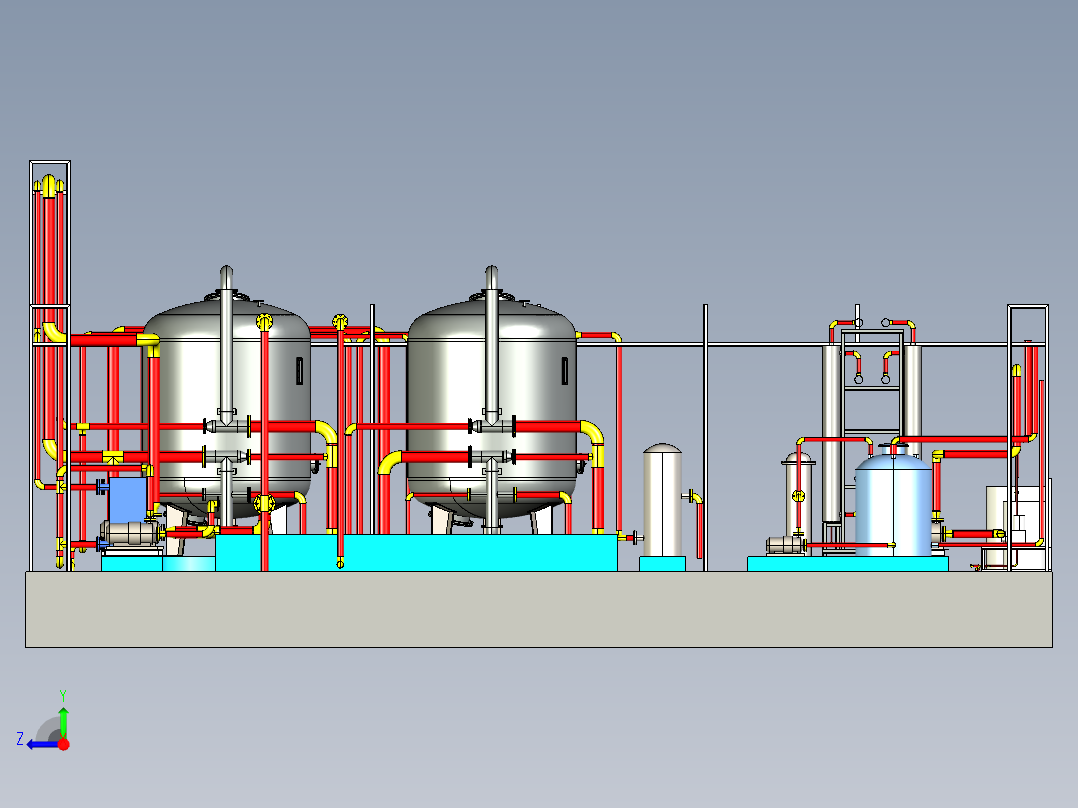 超滤系统设备房右视图