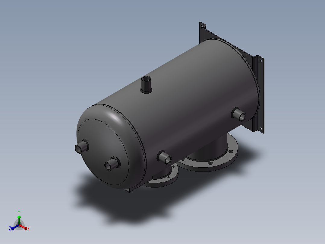 压力容器正等轴测图