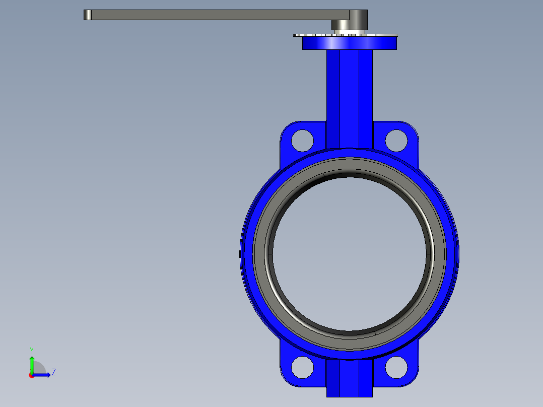 阀门模型-DN150____左视图