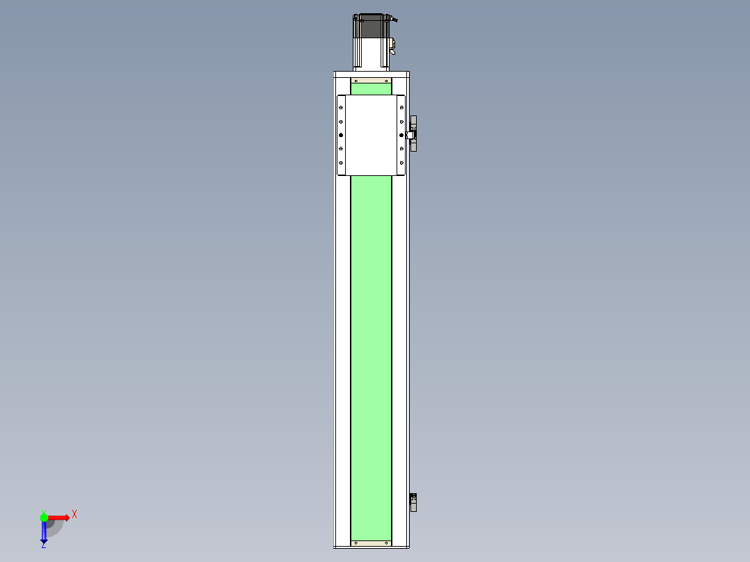 丝杠滑台-全封闭-EC17-Lx-C-S800-BC-P75-D3俯视图
