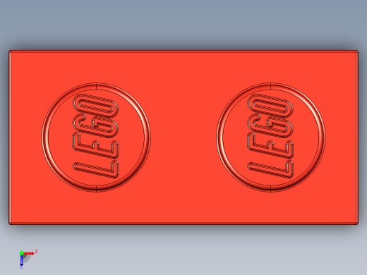 乐高套装 4421基本积木-300421 Bright Red Brick 1 x 2.STEP俯视缩略图