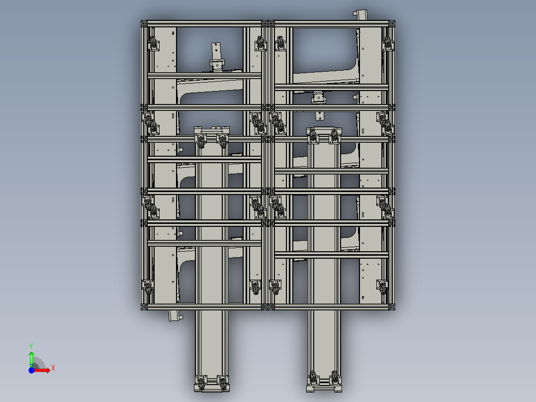 平板电脑电池自动测试生产线前视图