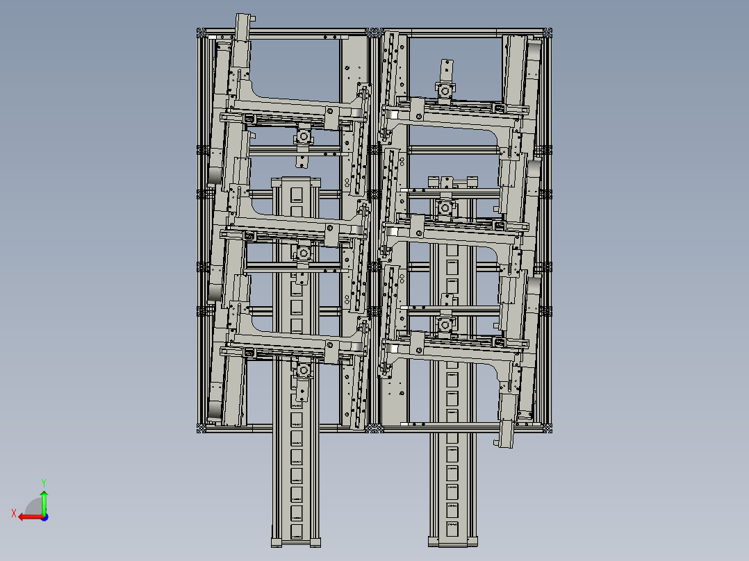 平板电脑电池自动测试生产线后视图