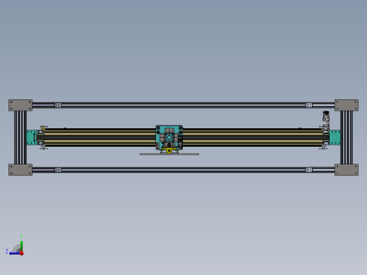 龙门架两轴移动式标耙sw18可编辑右视缩略图