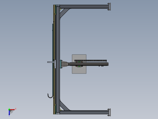 龙门架两轴移动式标耙sw18可编辑俯视缩略图