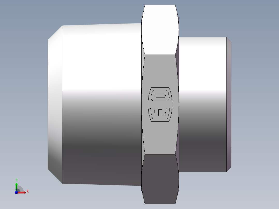 美制锥螺纹、1CN-36-20前视图