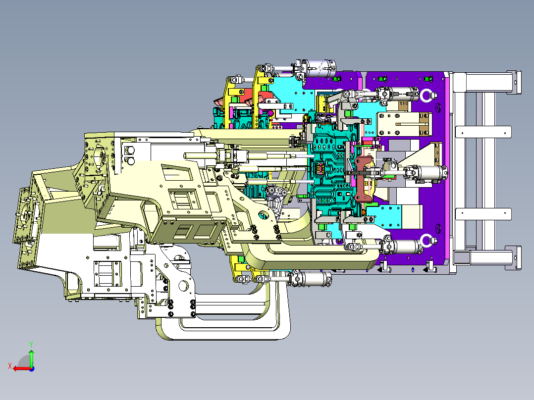 钣金冲孔机设备后视图