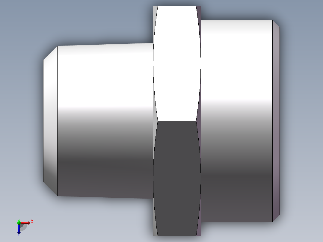 美制锥螺纹、1CN-36-12俯视图