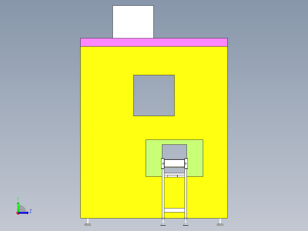 隔音房流水线左视图