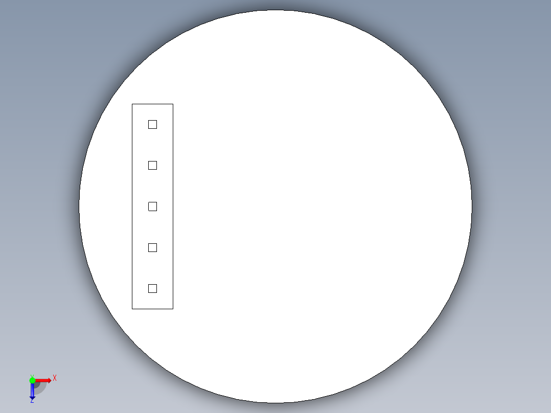 A0002493-带圆形底座24mm的旋转编码器KY-40俯视图