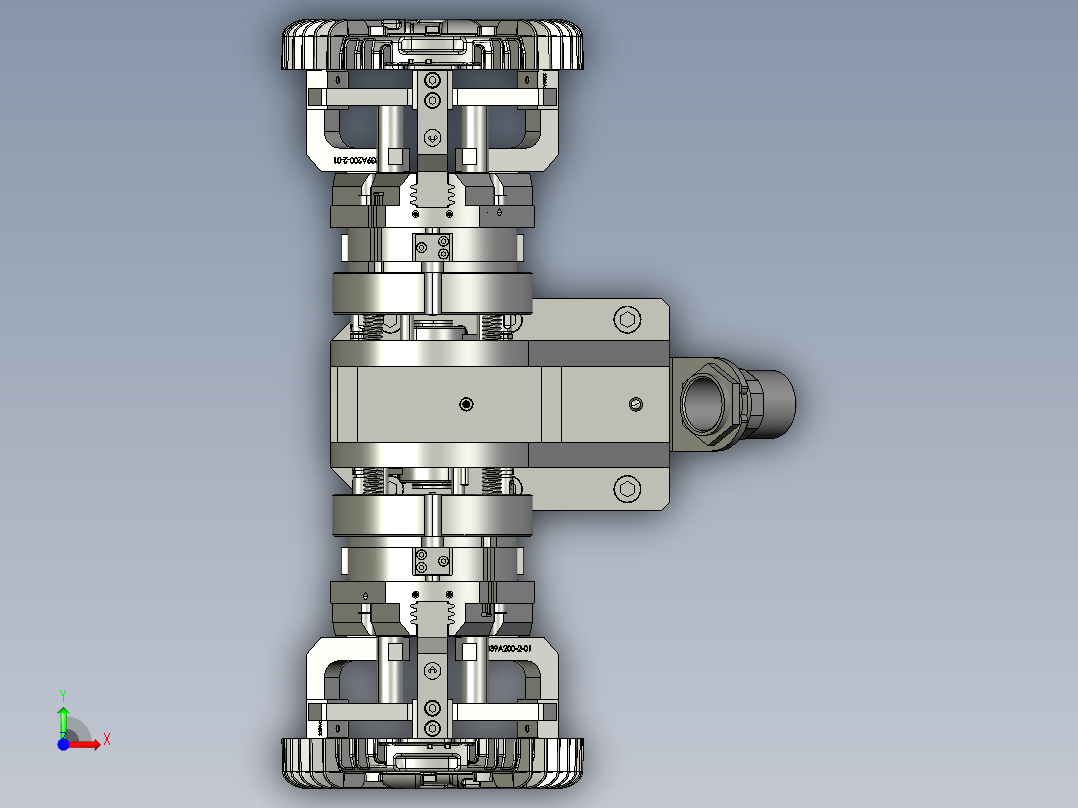 铝合金壳体类抓手前视图