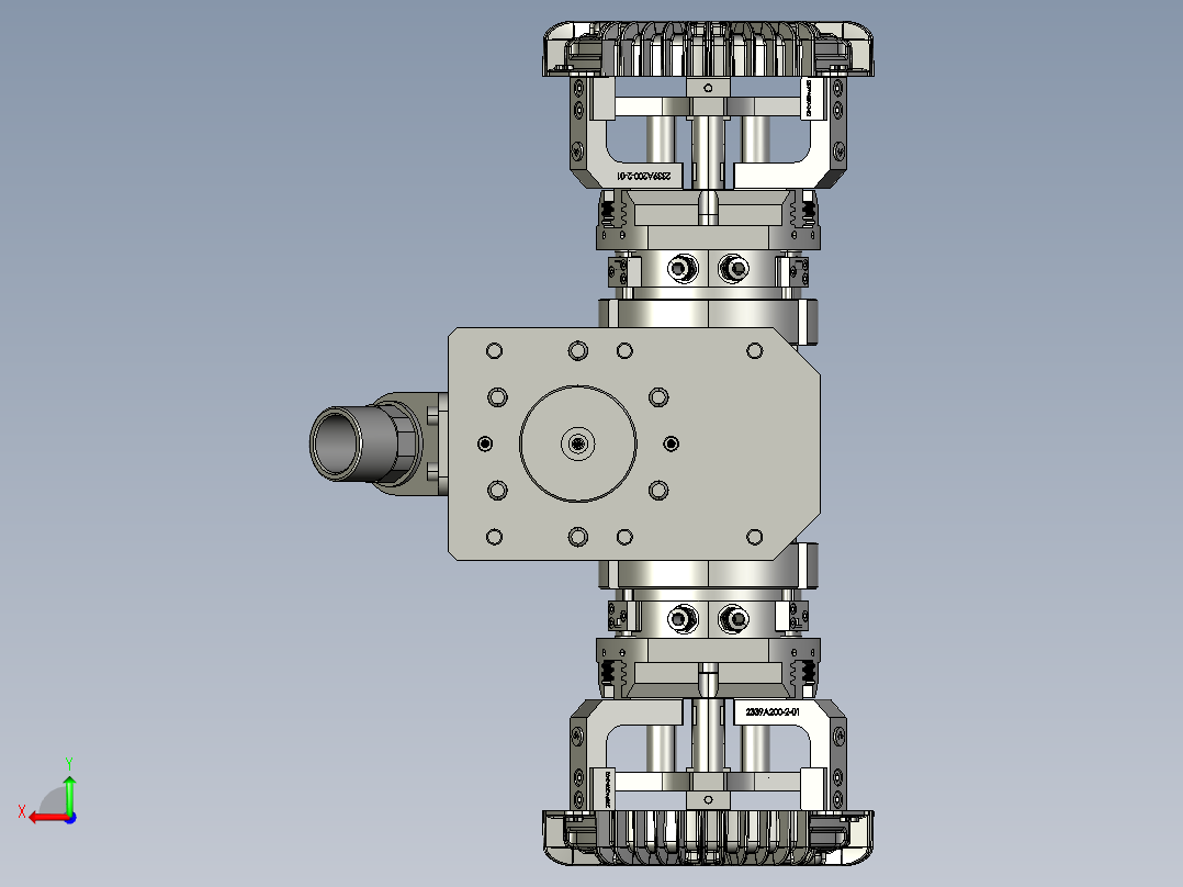 铝合金壳体类抓手后视图