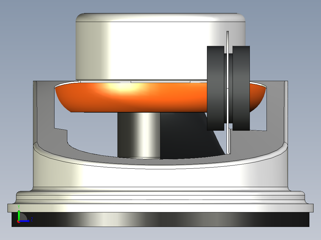 长电视扬声器左视图