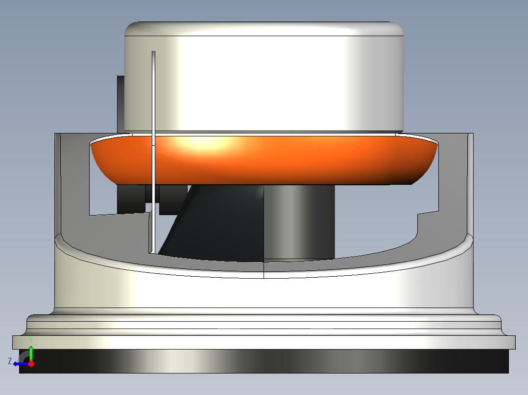 长电视扬声器右视图