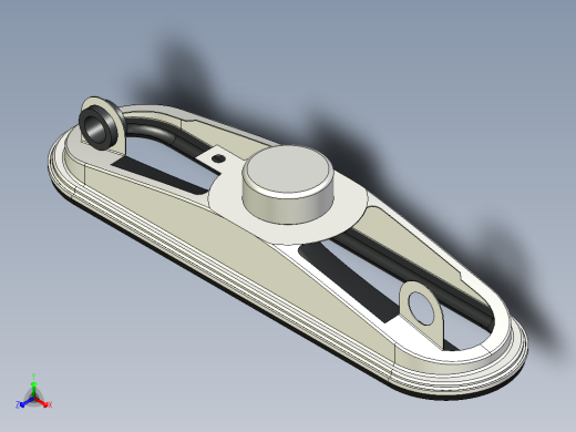 长电视扬声器正等轴测缩略图