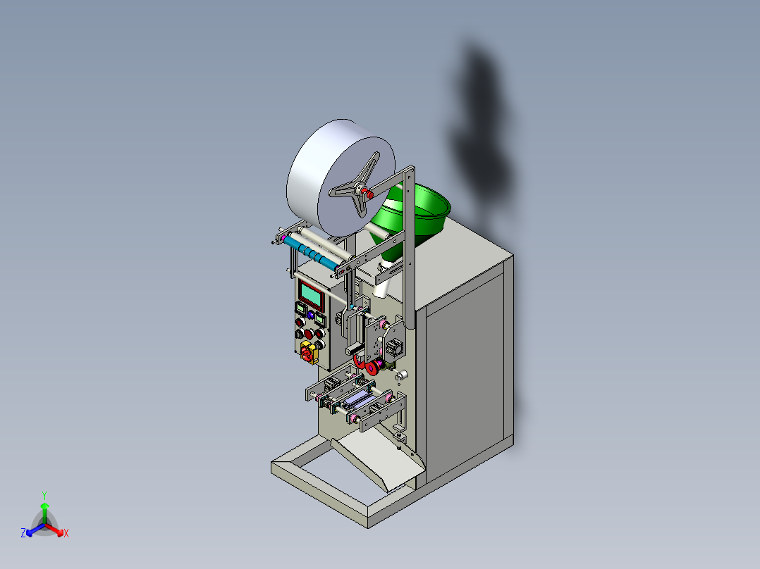 装袋设备包装装袋设备正等轴测图
