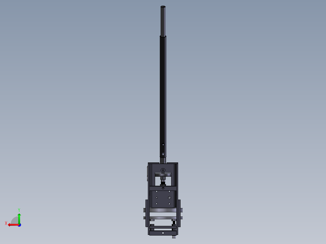 面团挤压机后视图