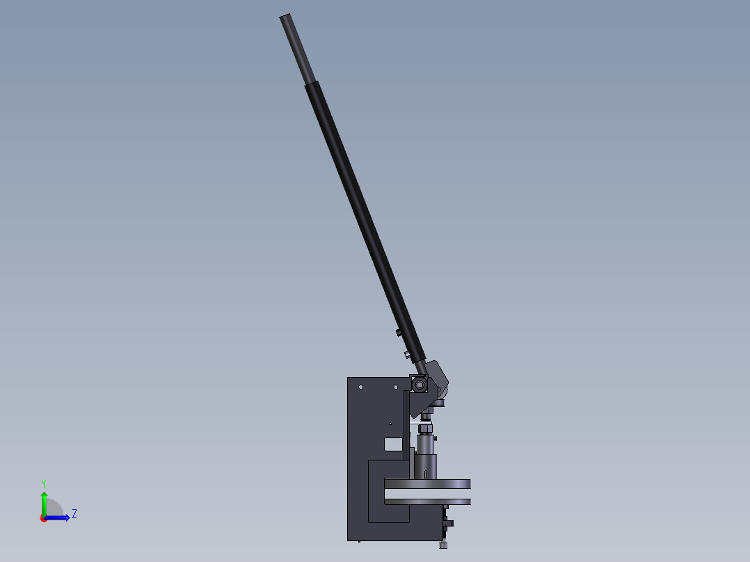 面团挤压机左视图