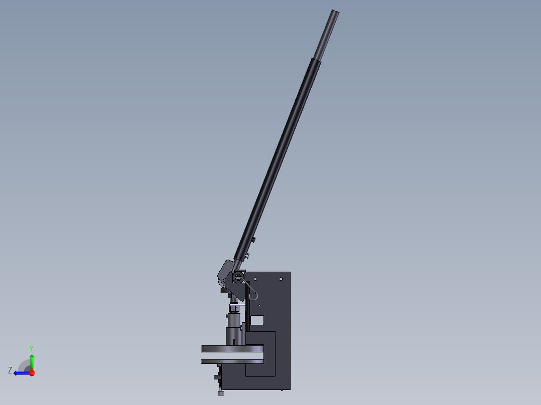 面团挤压机右视图