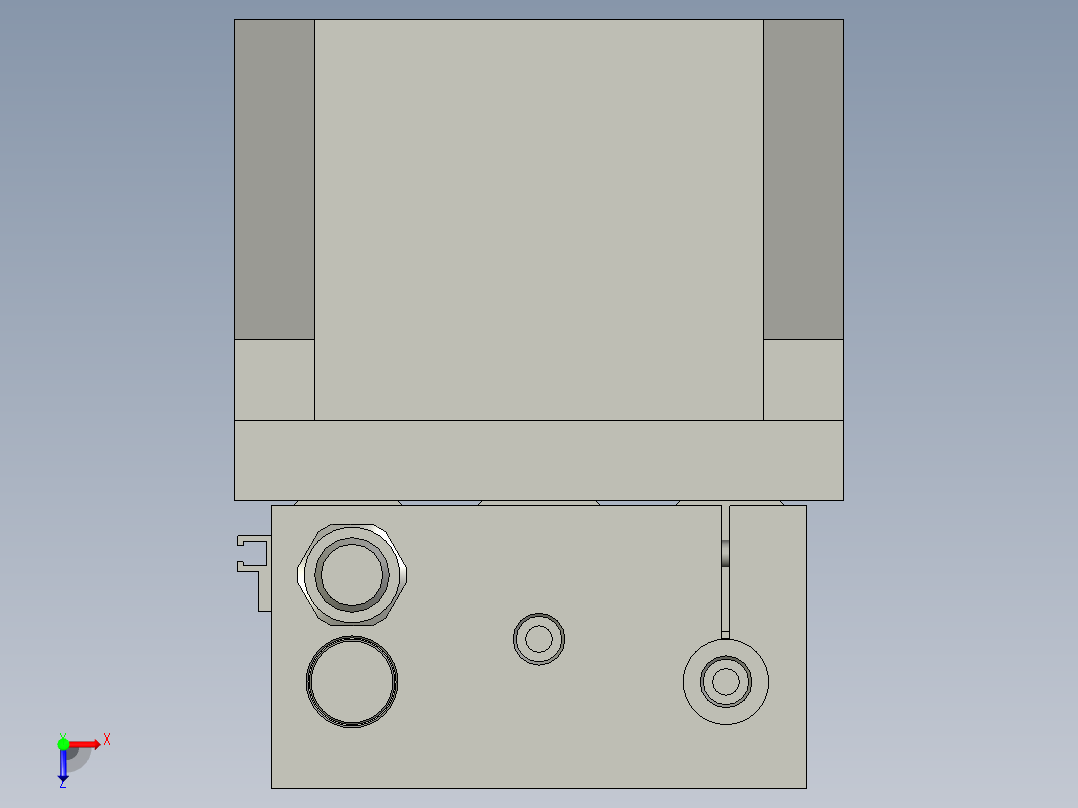 上下取料机构俯视图