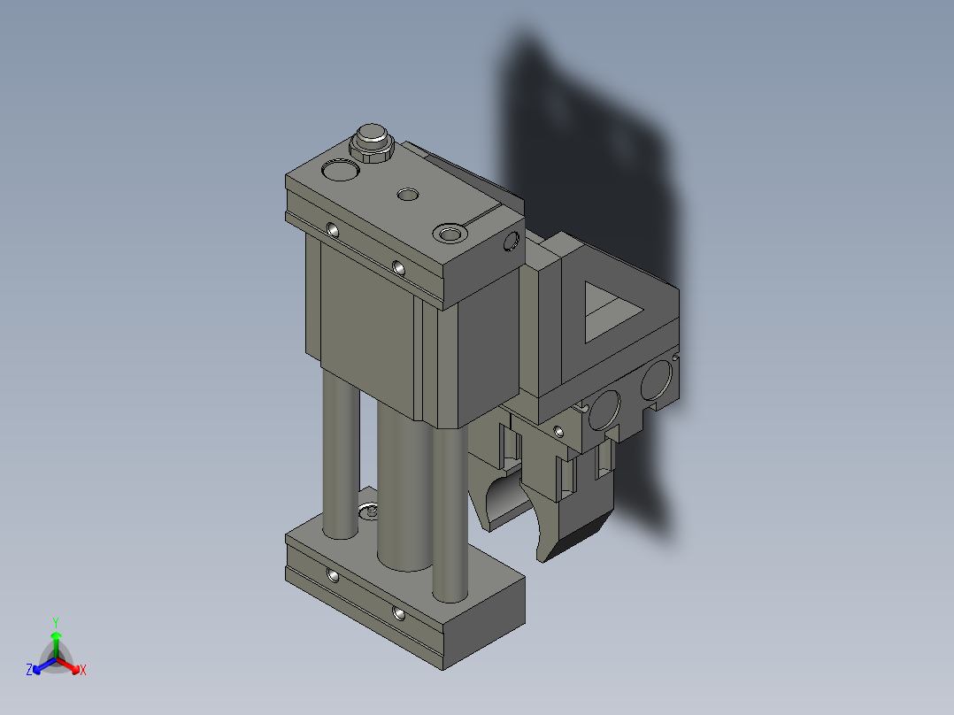 上下取料机构正等轴测图