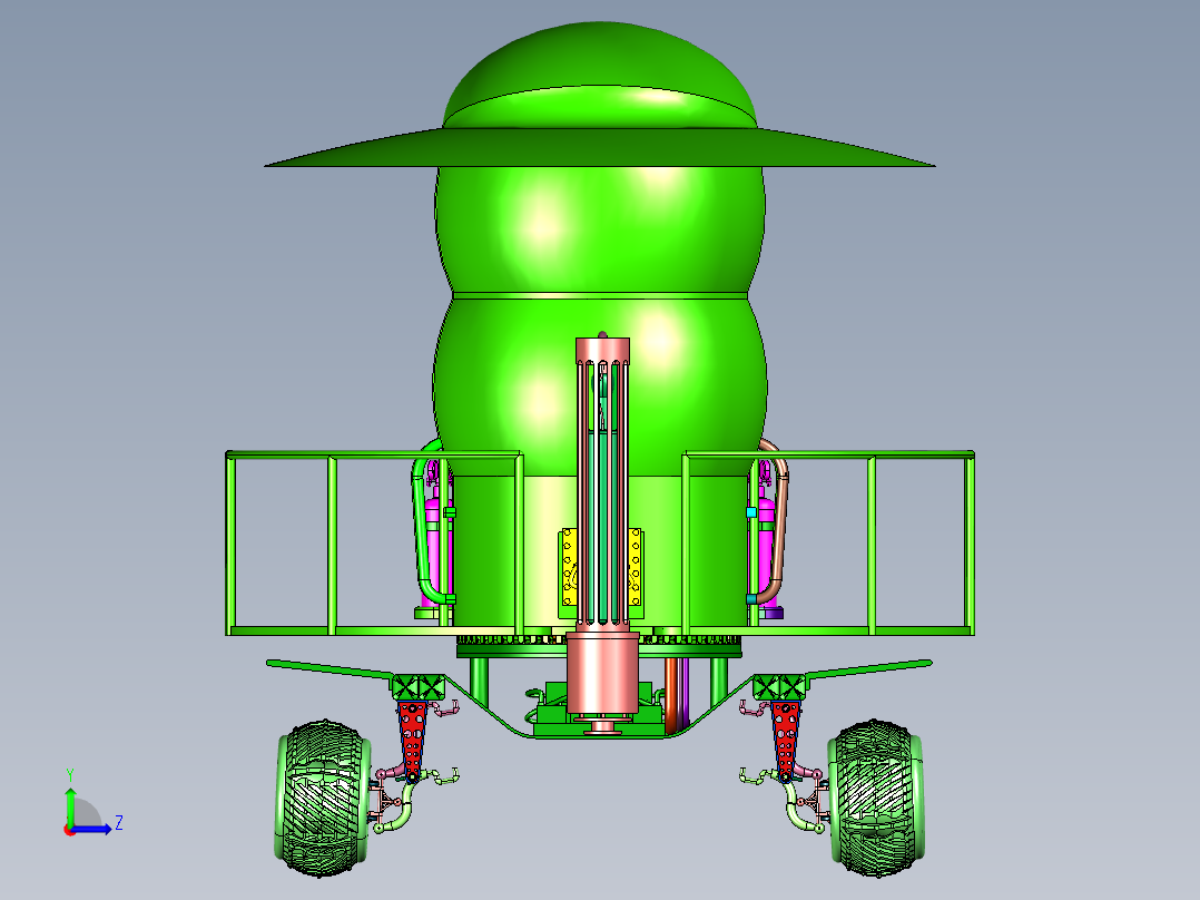 无人星球漫游车左视图