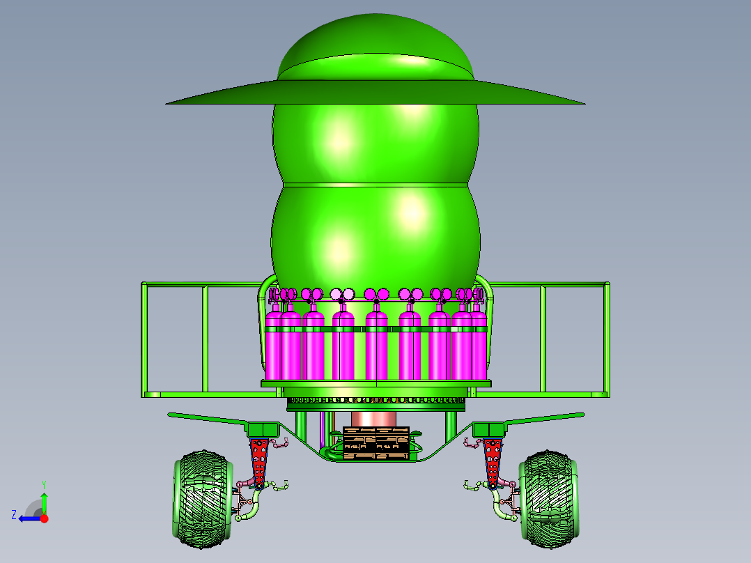 无人星球漫游车右视图