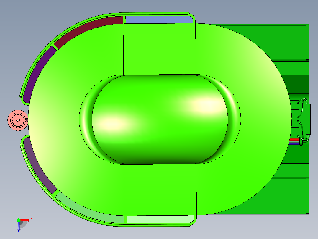 无人星球漫游车俯视图