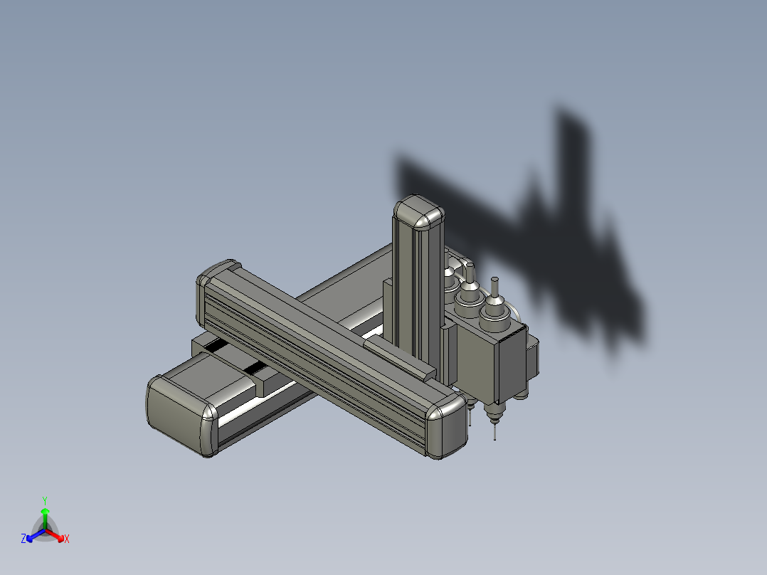 XYZ轴正等轴测图