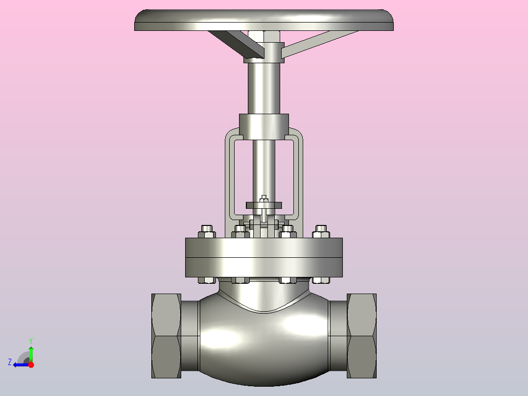 TJ10H-10～25手动调节阀[TJ10H-DN50]右视图