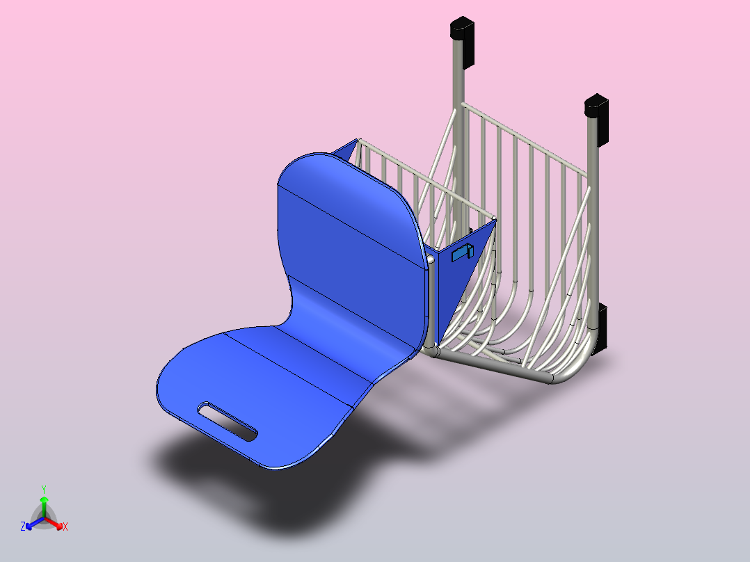 储纳式座椅=55主视图