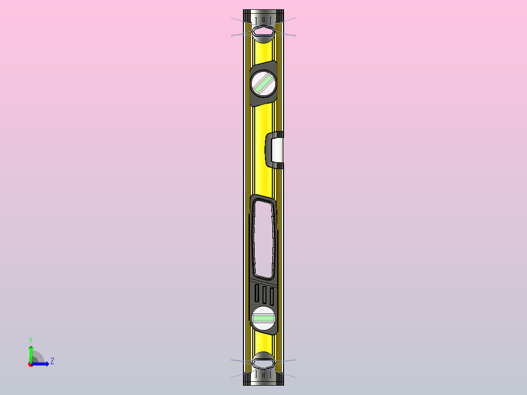 重型水平仪60cm左视图