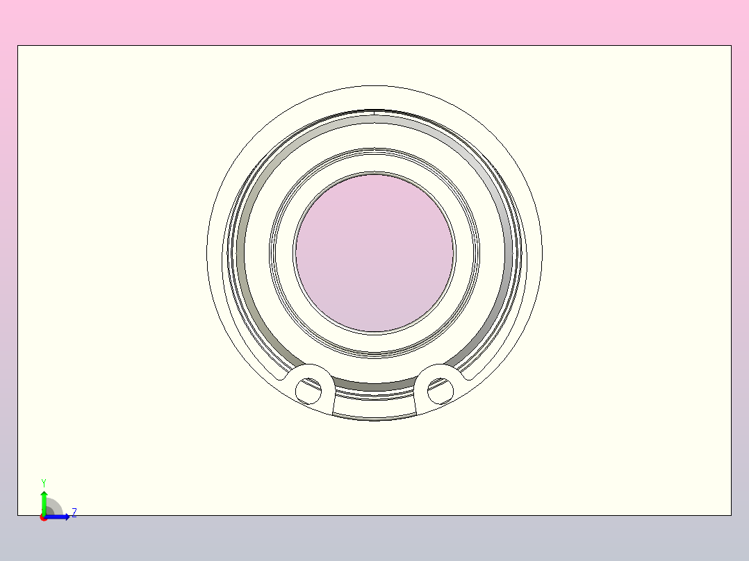 BGR81-6002ZZ-h25带座轴承（矩形块状带挡圈）左视图