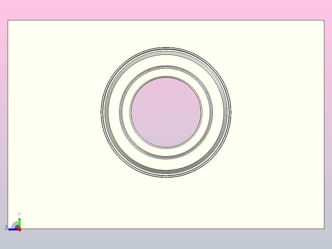 BGR81-6002ZZ-h25带座轴承（矩形块状带挡圈）右视图