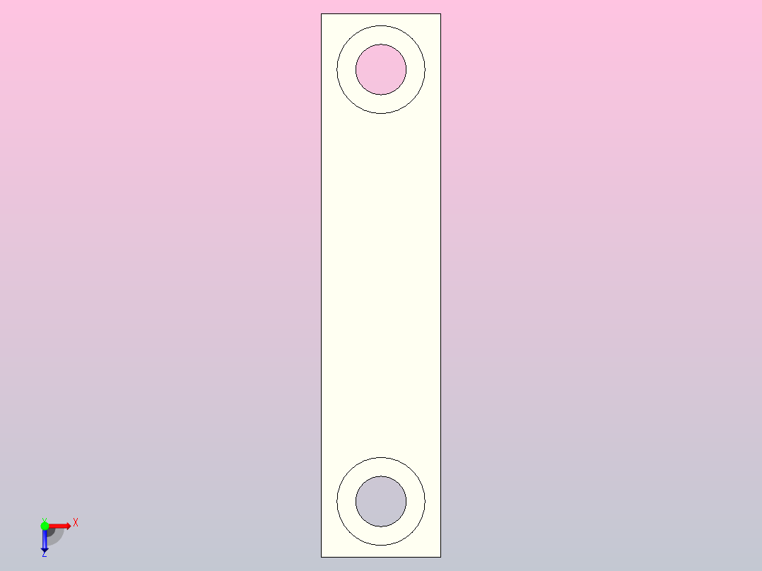 BGR81-6002ZZ-h25带座轴承（矩形块状带挡圈）俯视图