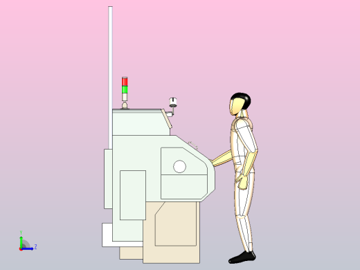 机器cnc车床左视缩略图