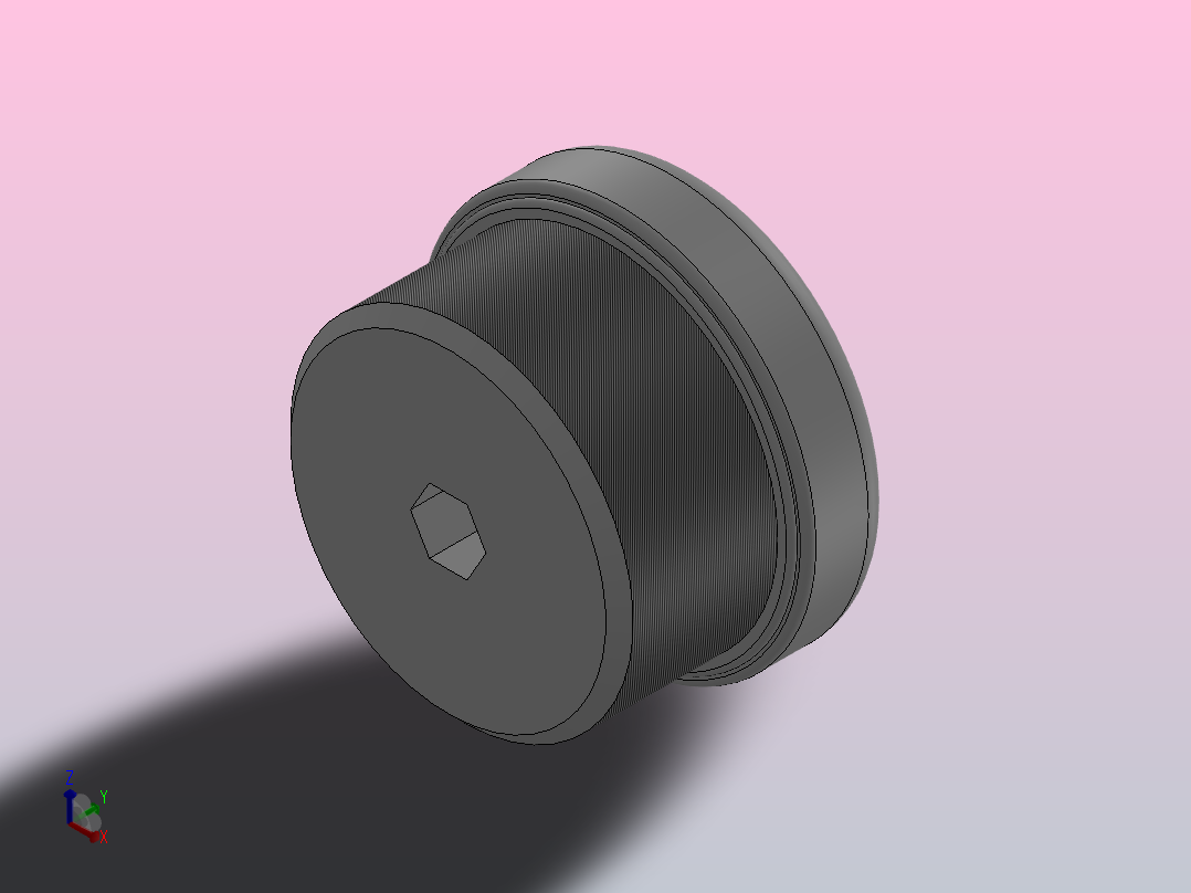 IPOC-G 圆螺纹直通-G螺纹_IPOC06-G04正等轴测图