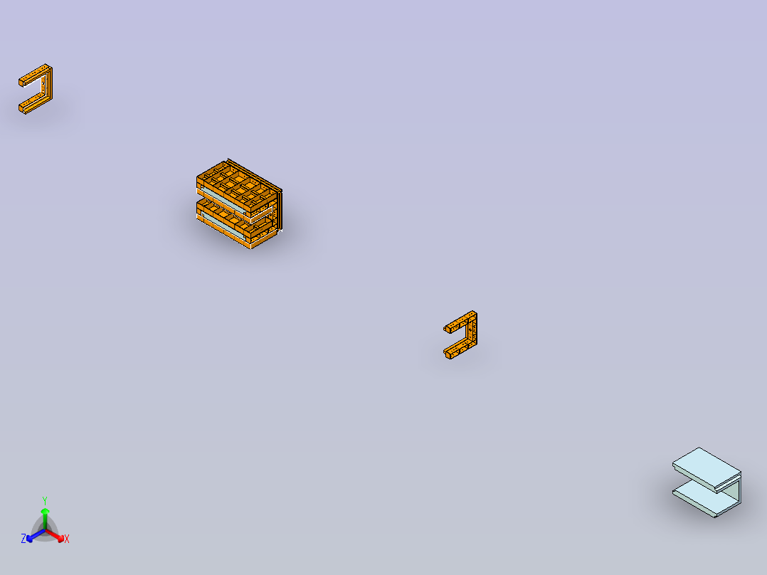 PC构件水沟模具主视图