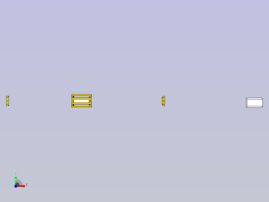 PC构件水沟模具前视图