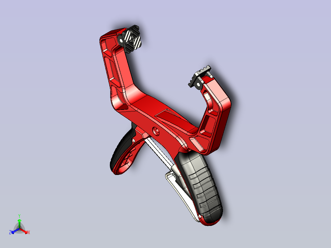 一款木工夹具3D数模图纸主视图