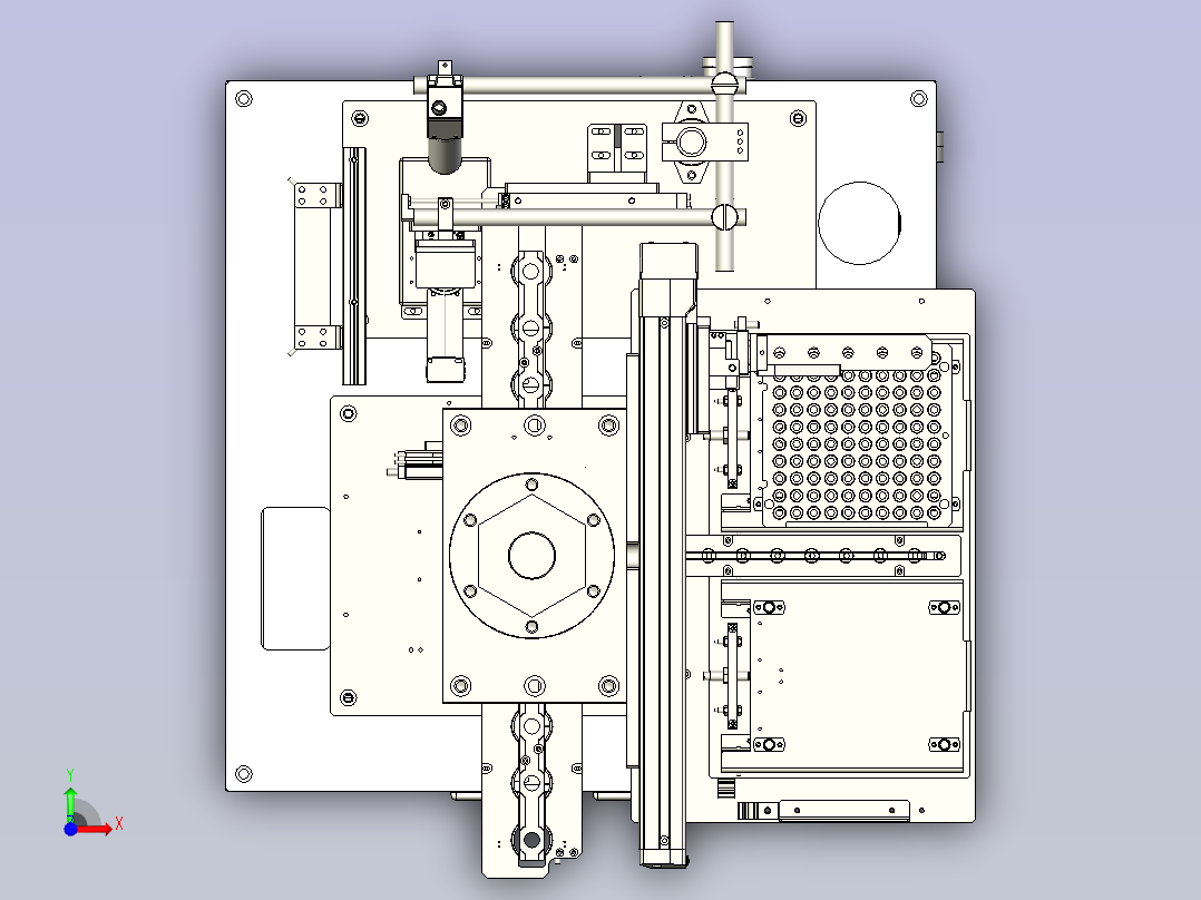 CCD视觉检测组装机前视图