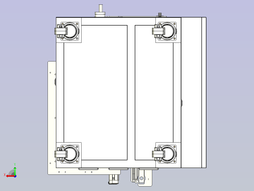 CCD视觉检测组装机后视图