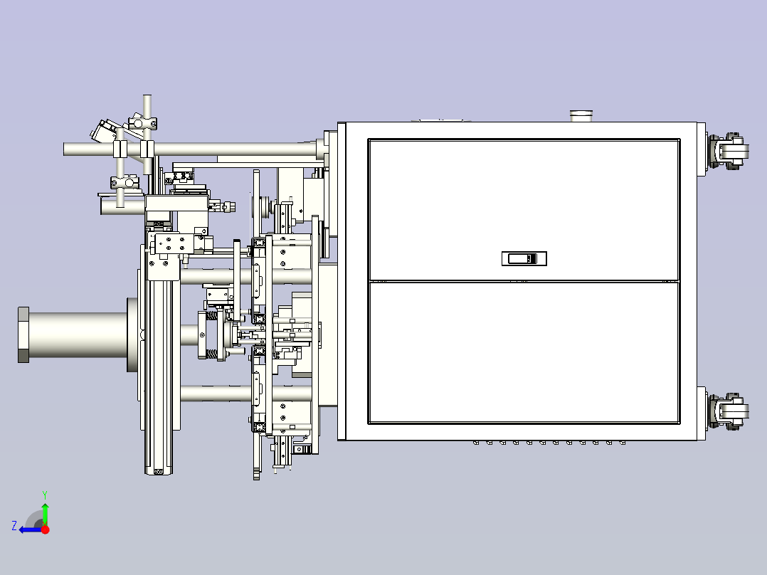CCD视觉检测组装机右视图