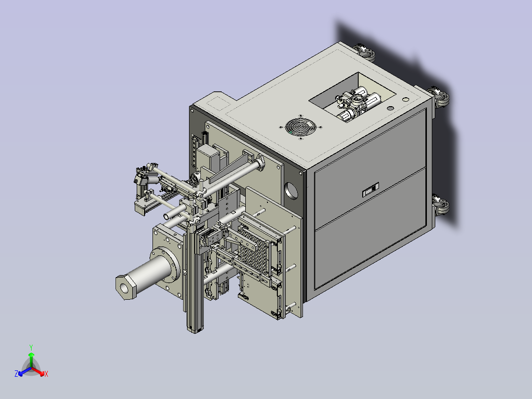 CCD视觉检测组装机正等轴测图